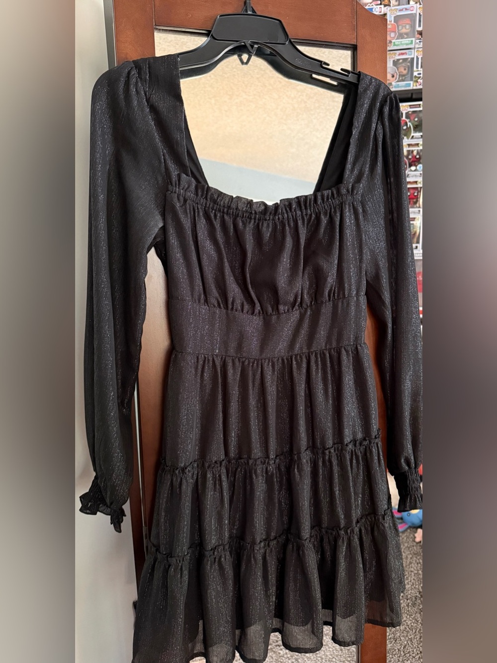 NWOT Altar’d State Black Sparkly Mini Dress